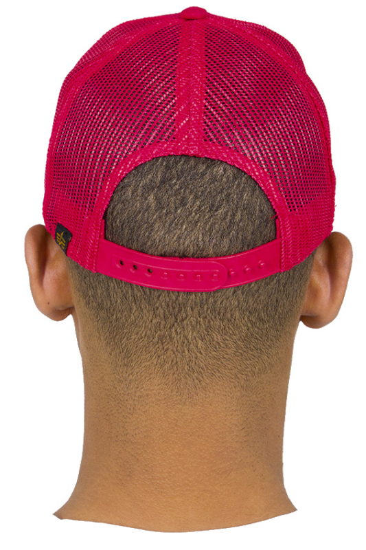 ALPHA INDUSTRIES Cap Basic Trucker Cap Baseballcap Schirmmuetze rot - speed red